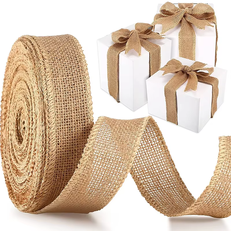 Rouleau de tissu en toile de Jute naturelle