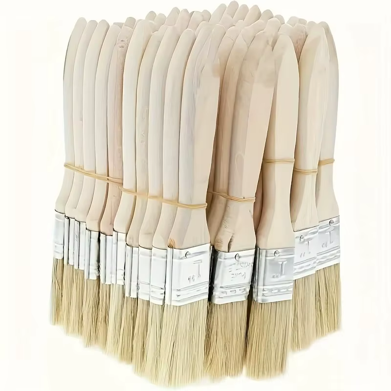 Pinceaux à manche en bois (lot de 10) adaptés à l'art