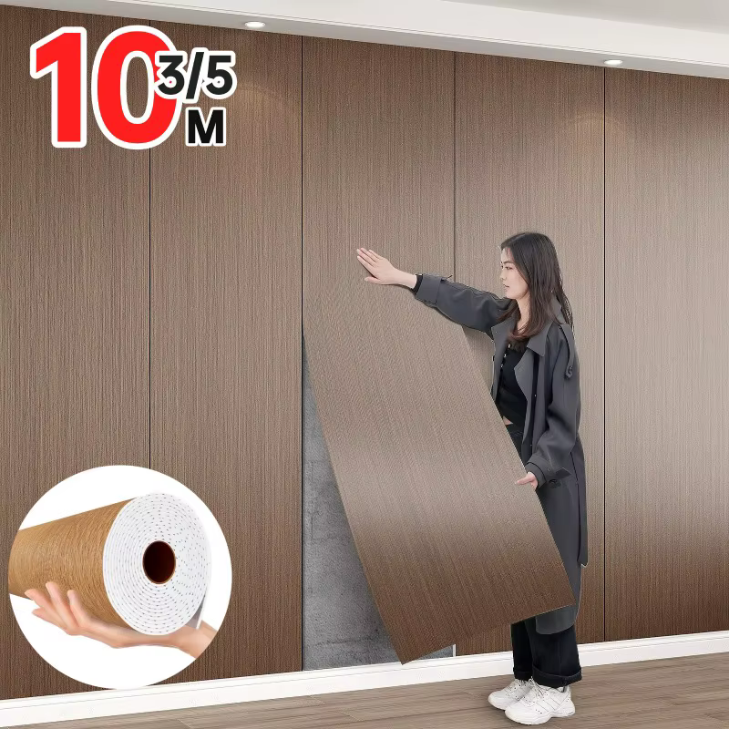 Papier peint auto-adhésif Imitation Grain de bois