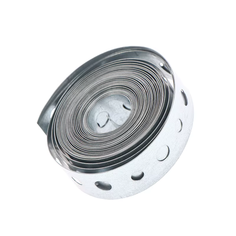 NOUVEAUTÉ! 1 Rouleau de Bande en Acier Galvanisé Pré-perforée Multi-creux pour Supports de Tuyaux et Travaux de Tôlerie