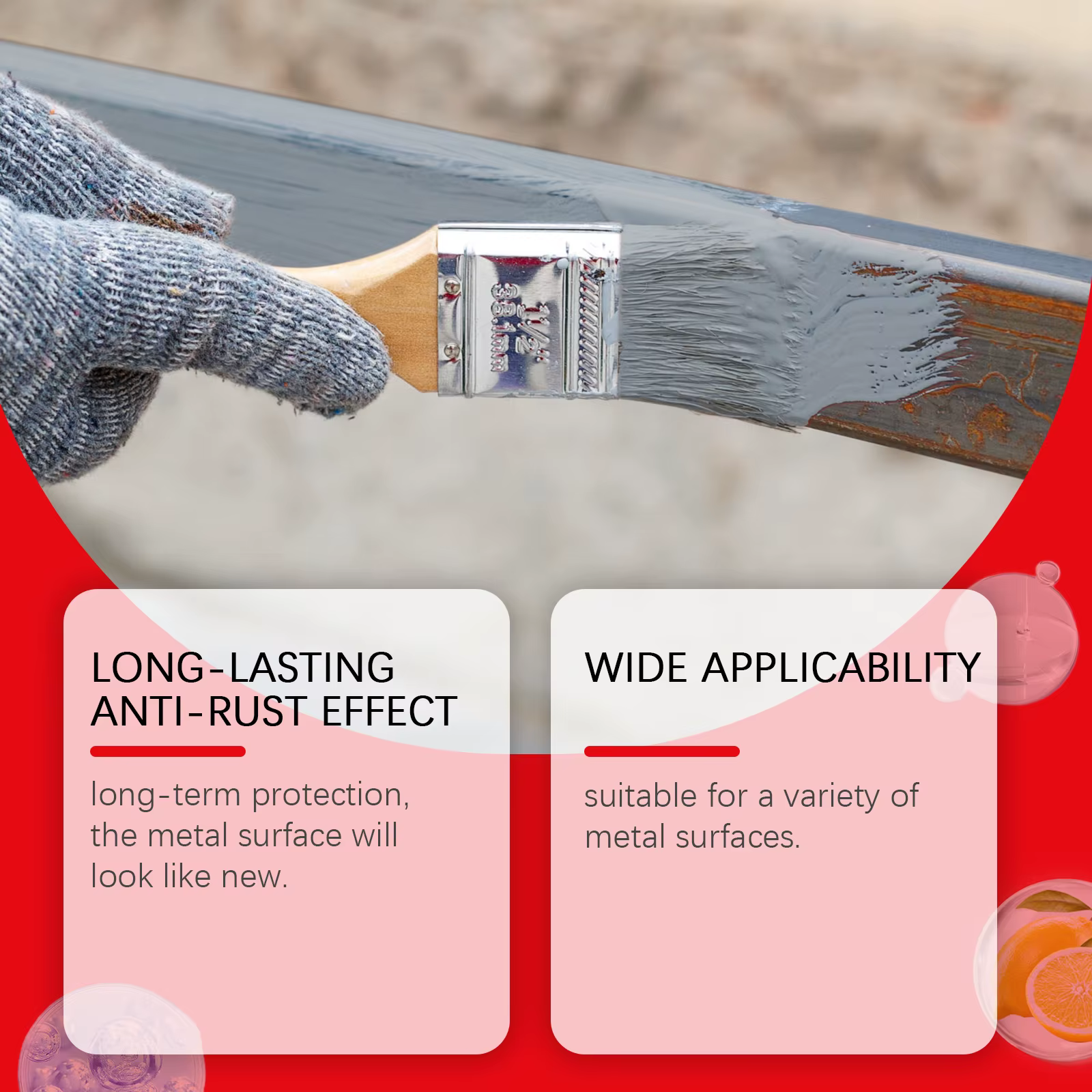 Peinture antirouille métallique à base d'eau : apprêt