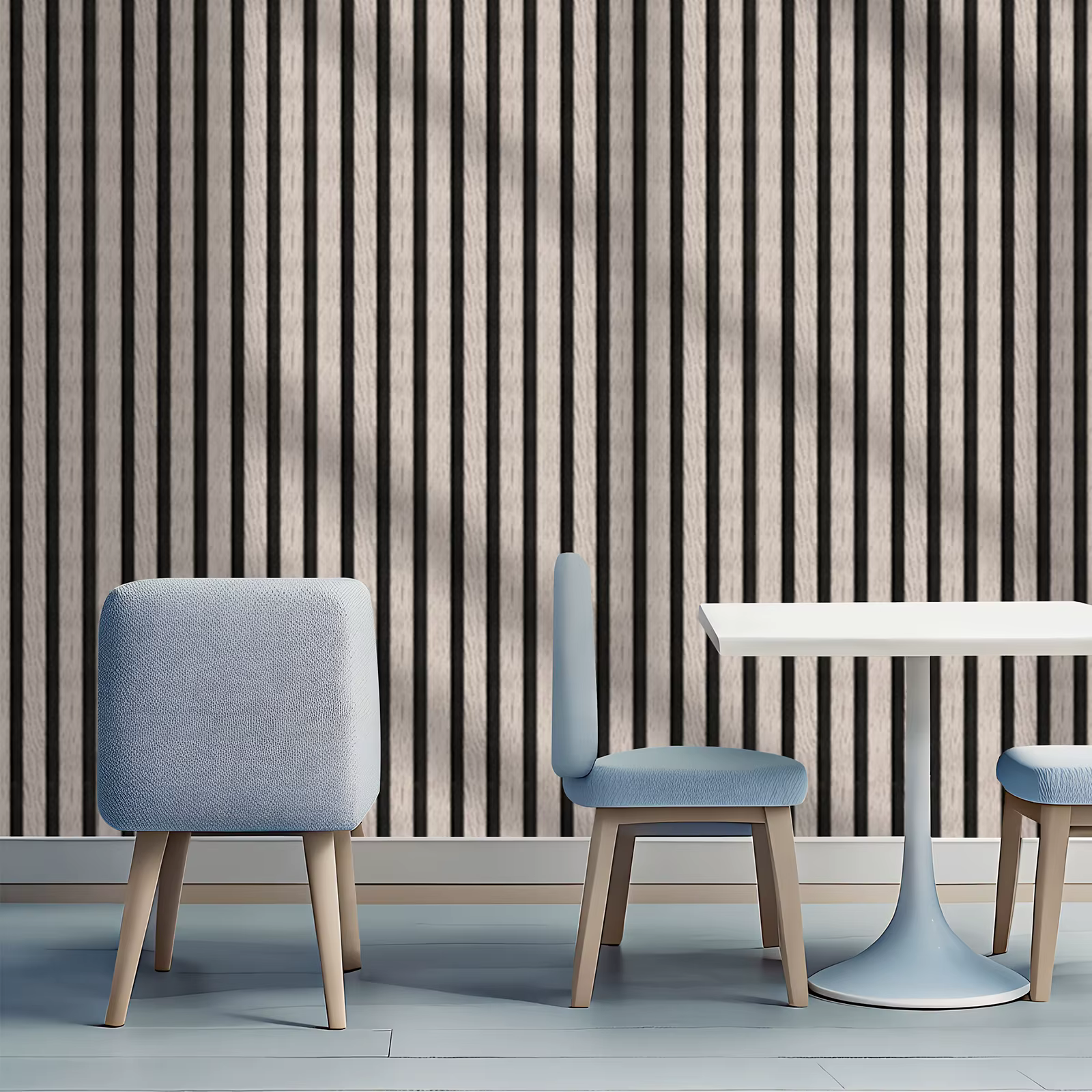 1 rouleau de papier peint auto-adhésif rétro à rayures en forme de grille, imperméable, adapté à la décoration du salon, de la chambre à coucher et de la cuisine