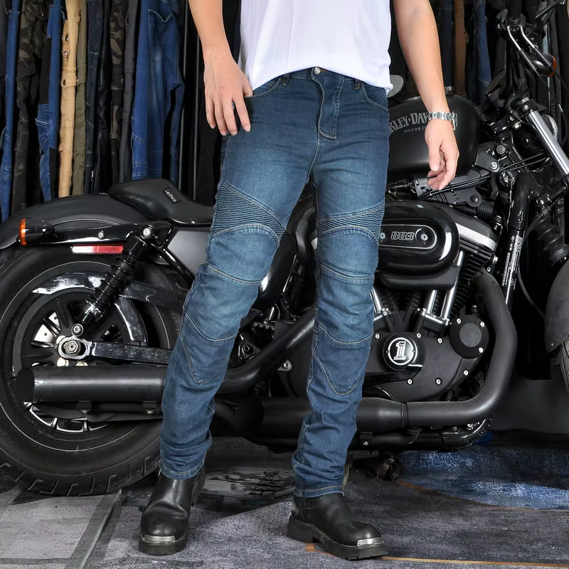 Pantalon de moto pour homme, jean de moto, équipement de protection, randonnée, VTT, fjocross