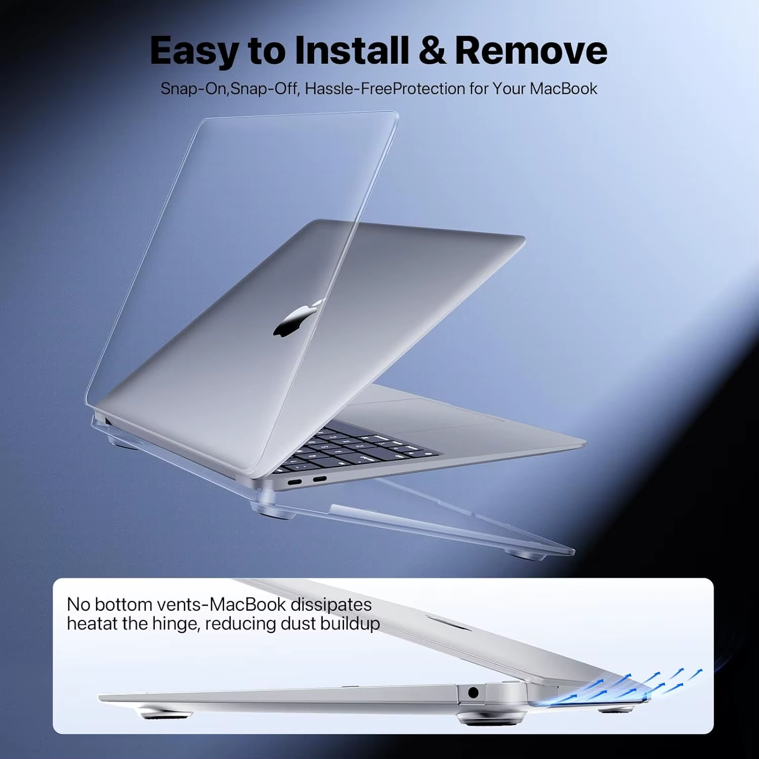 Compatible avec MacBook Air 13,3 pouces, 2020, 2019, 2018, A2337 M1 A2179 A1932, coque de protection rigide en plastique robuste