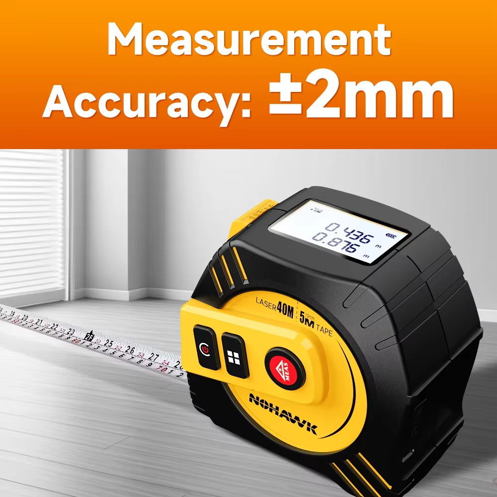 Ruban à mesurer Laser 2 en 1