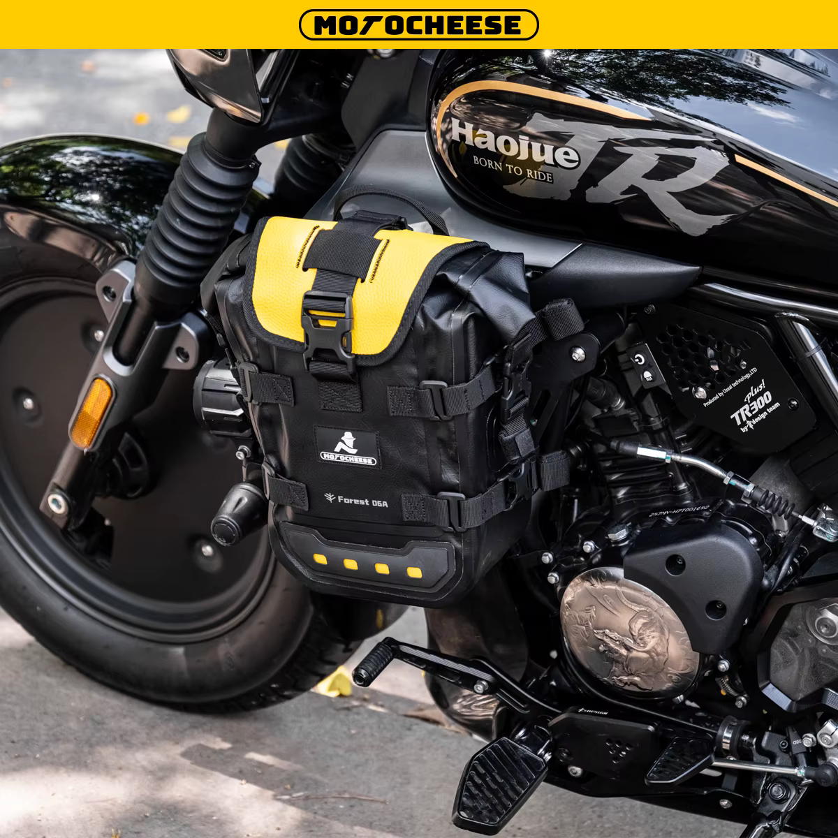 Sac à dos multifonctionnel en PVC anti-fuite de pluie, sac de protection pour barre de moto, résistant à l'usure, imperméable, sac de protection pour pare-chocs