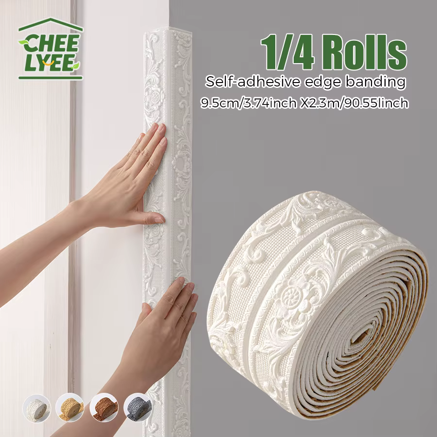 1/4 rouleau Sxp bande de chant auto-adhésive Sxp autocollant de taille mousse garniture d'angle