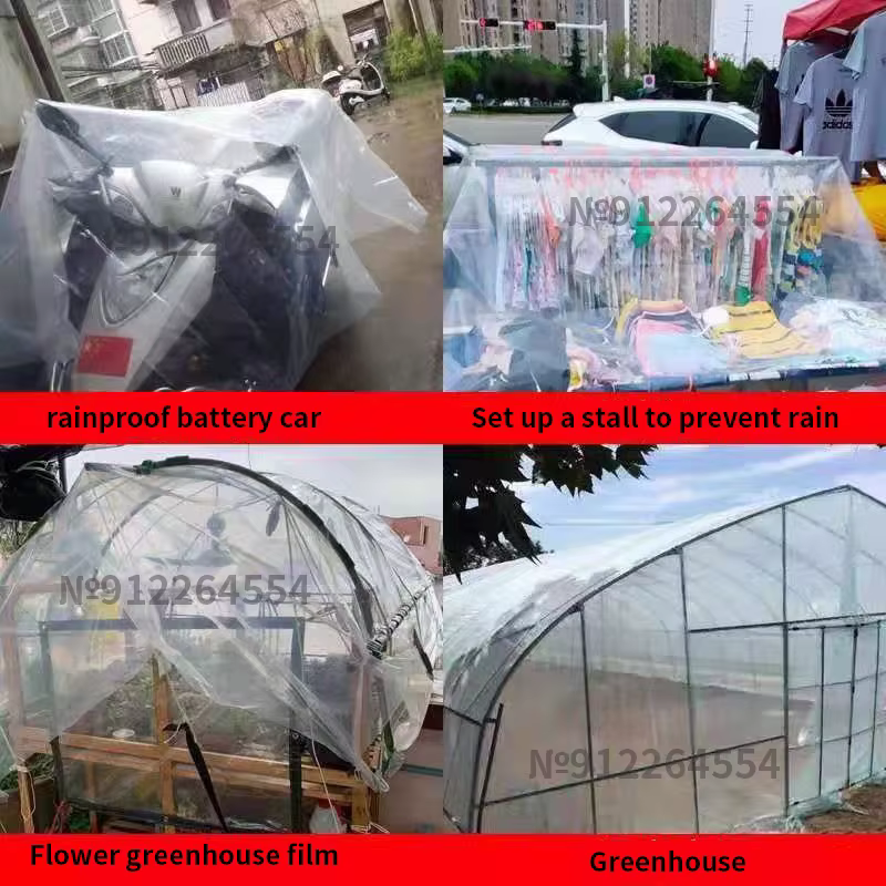 Bâche transparente imperméable à l'eau