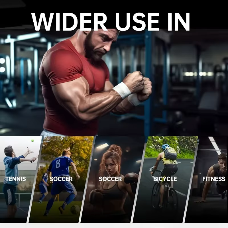 Bande adhésive sportive, ruban résistant à la déchirure sans résidu pour athlètes, bandage de soutien sportif en coton blanc, ruban adhésif de boxe
