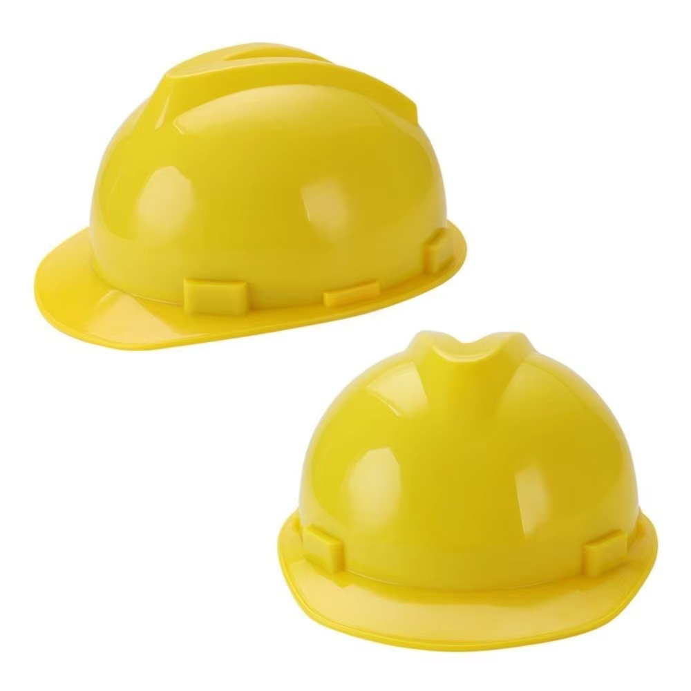 Casque de sécurité robuste Casque de protection anti-choc réglable pour chantier, avec visière solaire intégrée