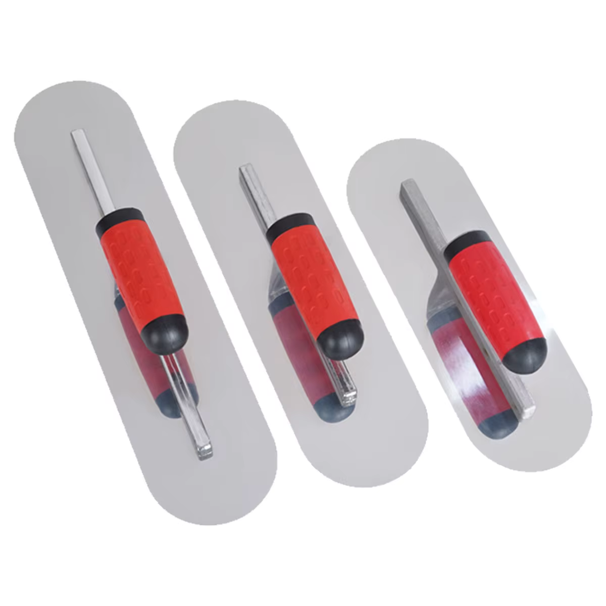 Ensemble de 3 truelles à plâtrer en acier inoxydable