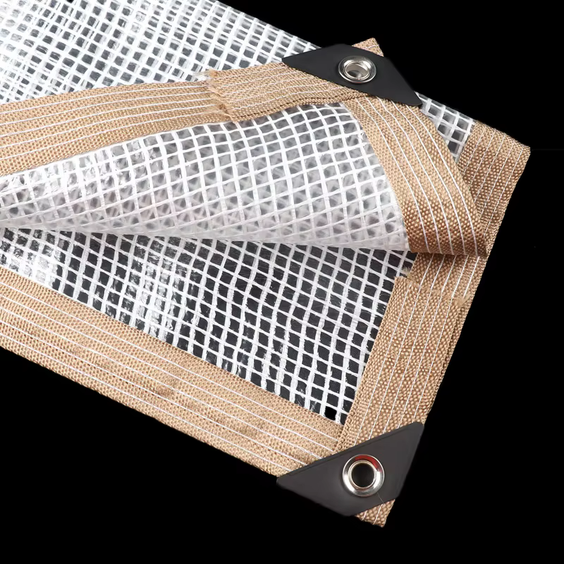 Bâche en maille transparente de 0.3mm d'épaisseur