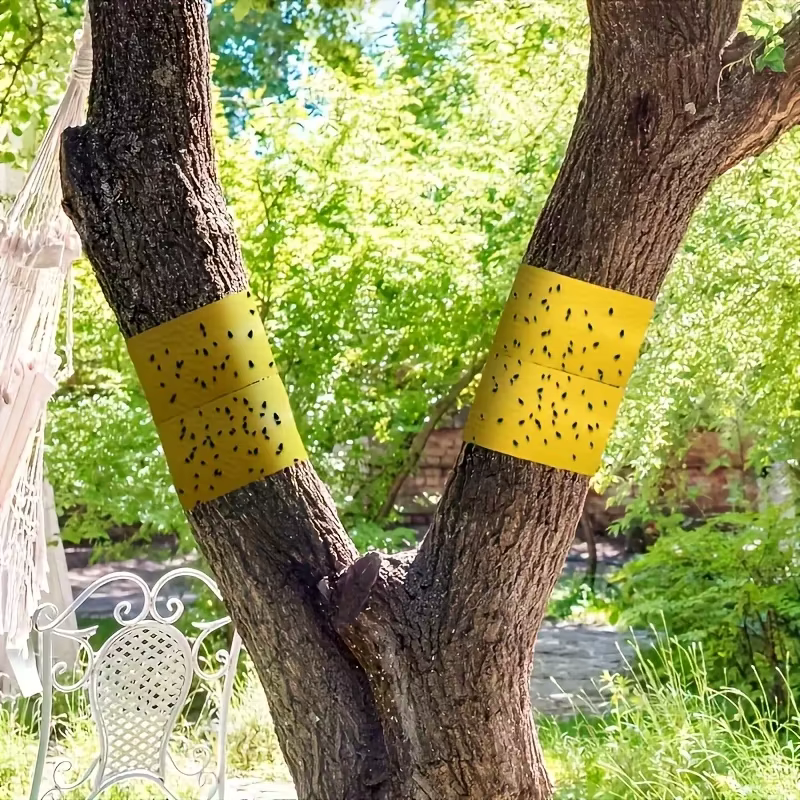 1 rouleau de ruban adhésif double face jaune de 10 m