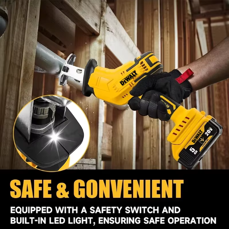 Scie sauteuse multifonctionnelle DEWALT 20V sans balais 2800RPM – Scie électrique sans fil pour tous matériaux