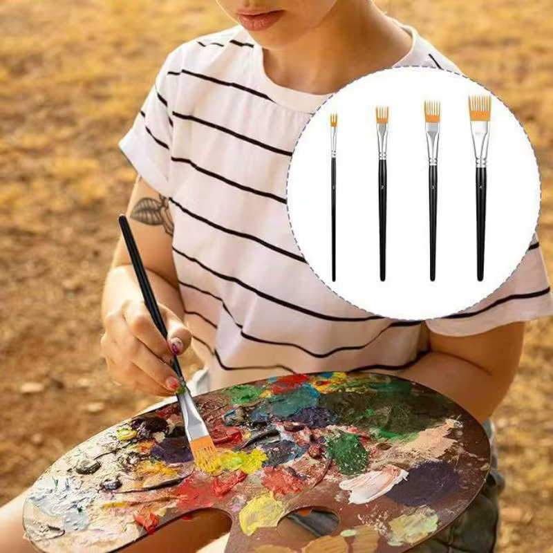 Pinceaux à aquarelle, design ergonomique