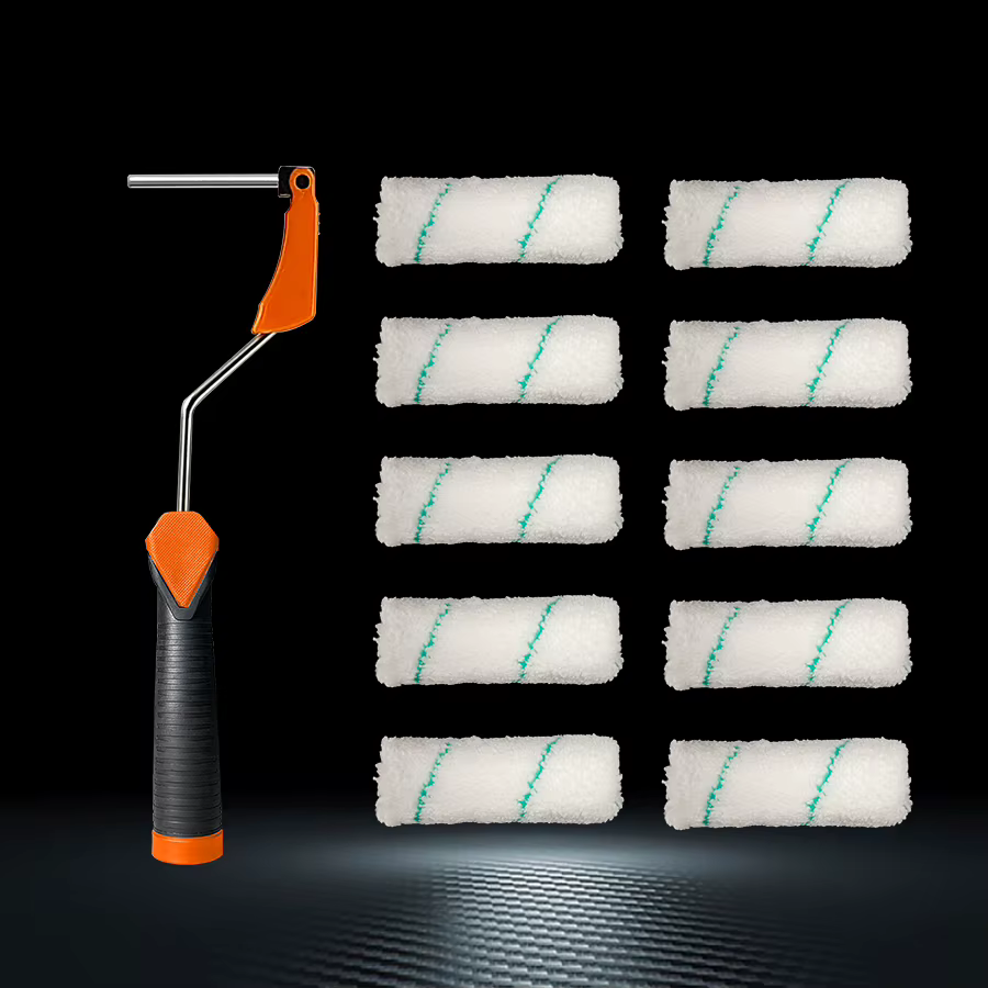 10 mini-rouleaux de peinture en microfibre ultra-fine de 4 pouces