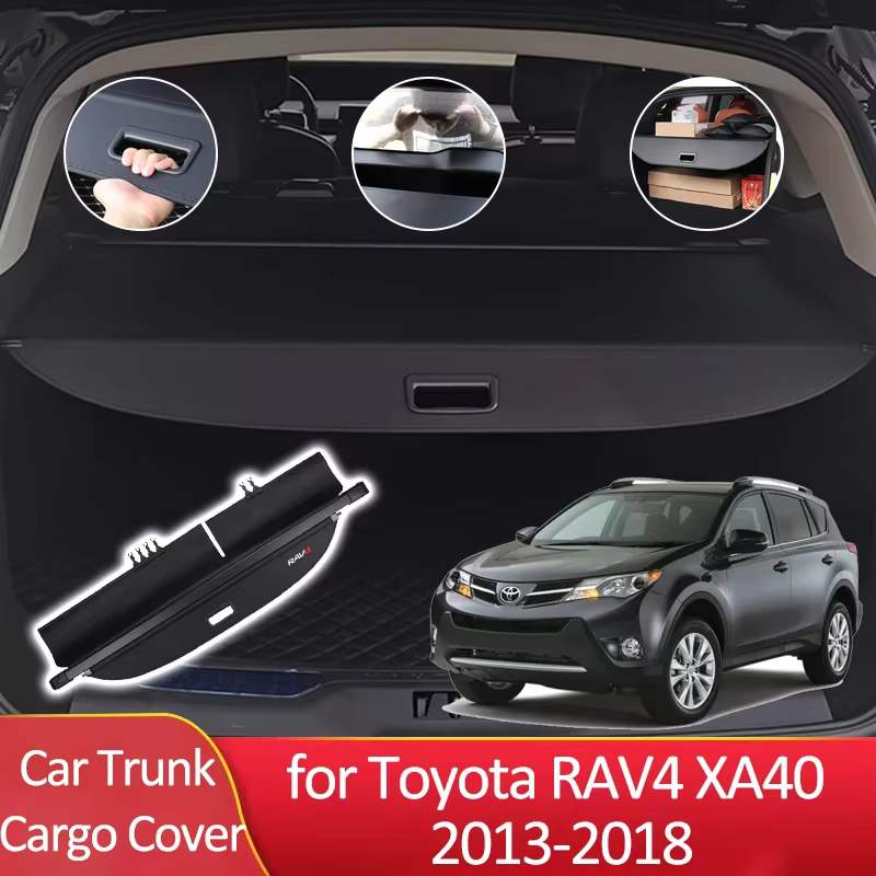 Couverture de coffre de voiture pour Toyota RAV4 RAV 4 XA40 2013-2018 2017 2016 2014, accessoires automobiles, plateau de rideau arrière Anti-peep