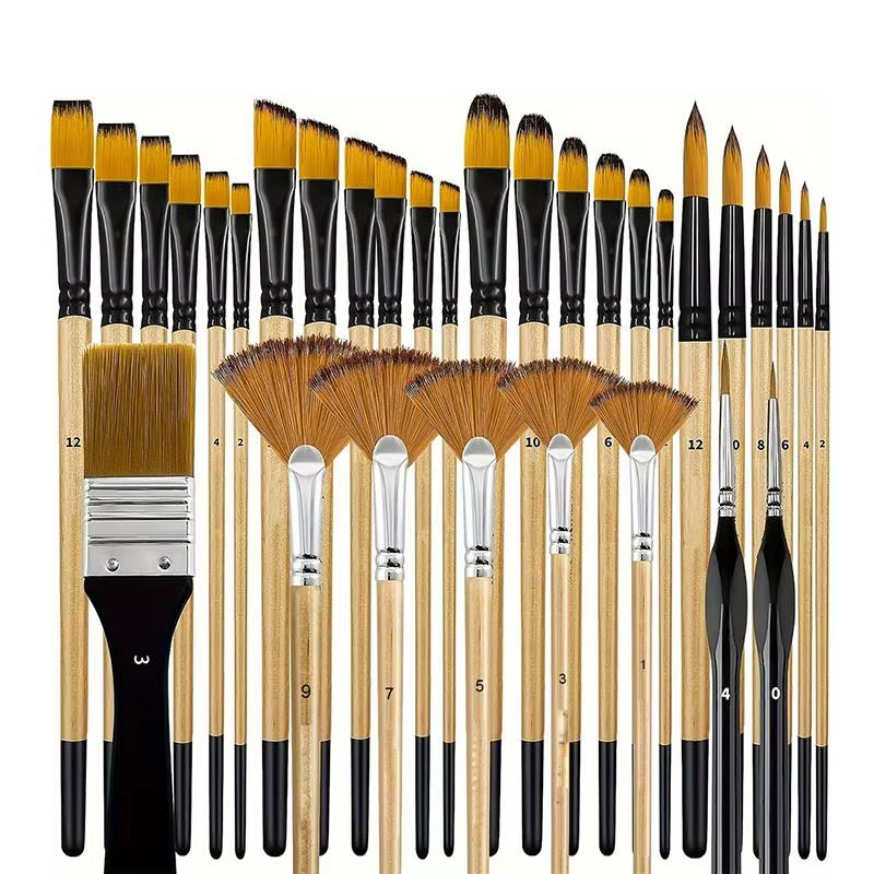 Ensemble de pinceaux de peinture acrylique