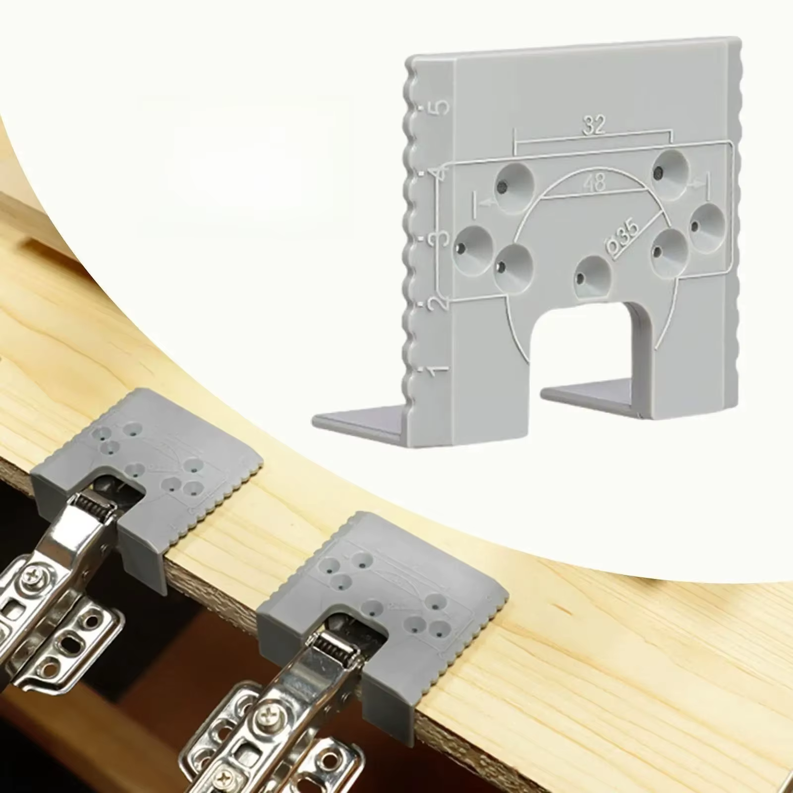 2 gabarits de charpente pour charnières de porte
