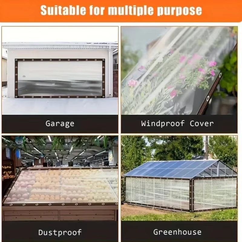 Bâche imperméable avec film plastique épaissi et bordure renforcée