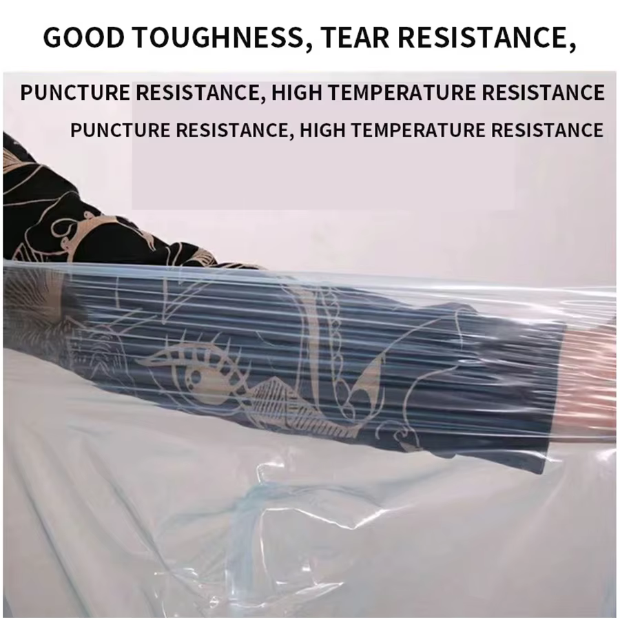 Bâche transparente et fermée en PVC