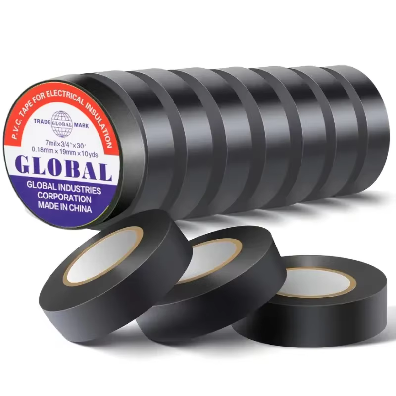 Ruban électrique en caoutchouc noir résistant aux hautes températures de 50m