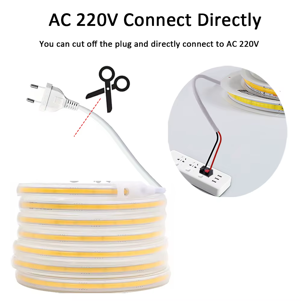 Bande LED 220V autocollante COB