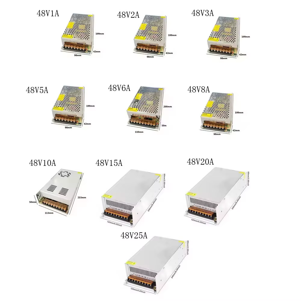Adaptateur d'alimentation pour bandes LED AC-DC 100-240V à 5V 12V 24V 36V 1A 2A 3A 5A 10A 20A 30A, transformateur d'alimentation à découpage SMPS