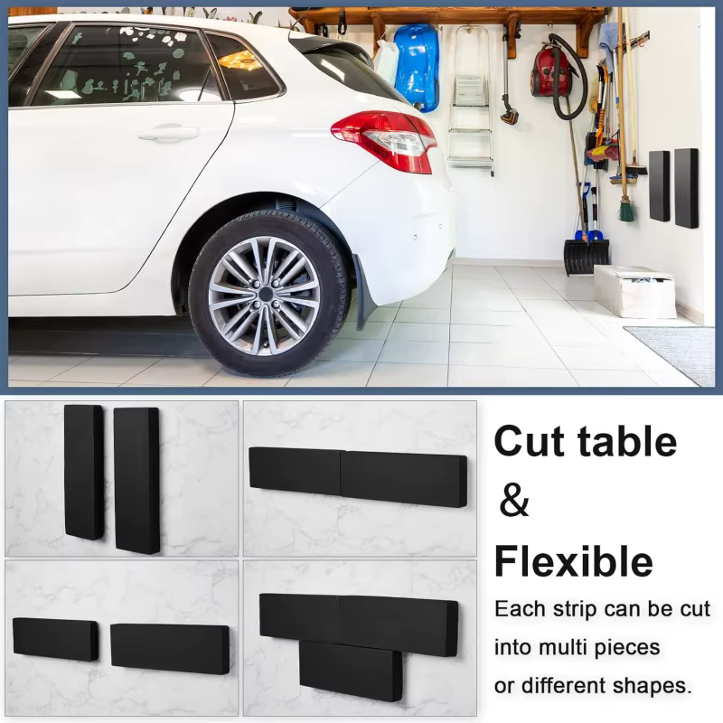 Lot de 4 protections murales épaisses pour garage, pare-chocs de porte de voiture, blocs de mousse pour coins de mur, auto-adhésifs robustes, protège des chocs et des rayures