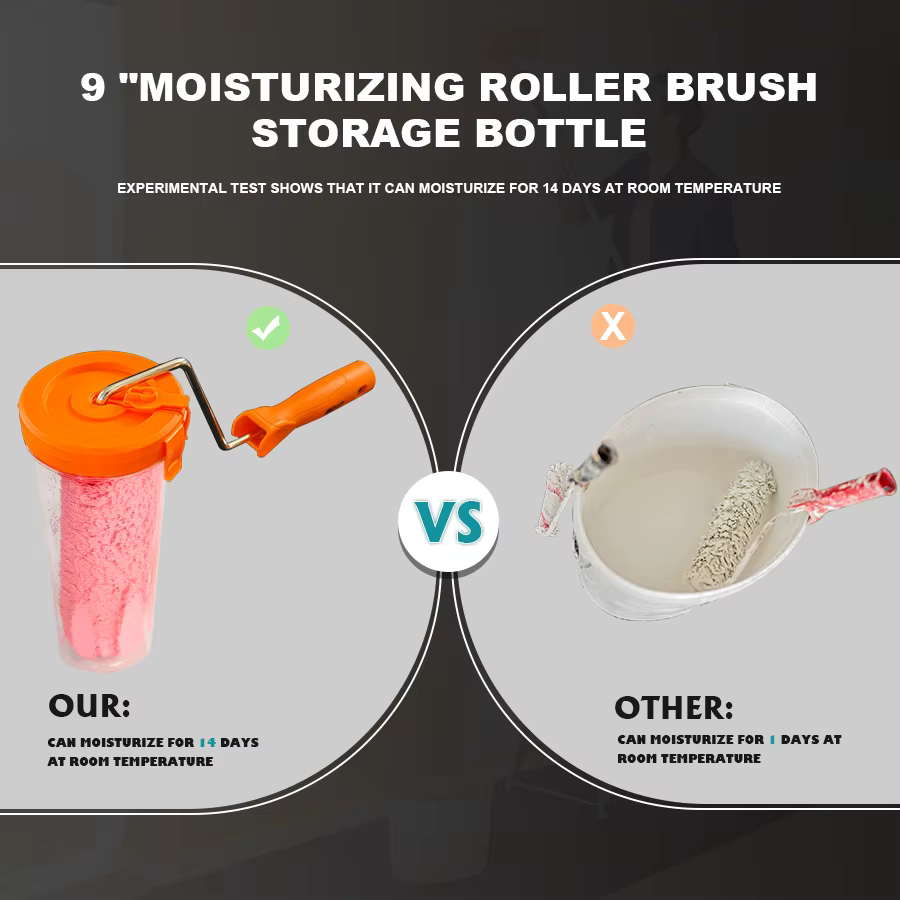 Brosse à rouleau de peinture lisse de 9 pouces