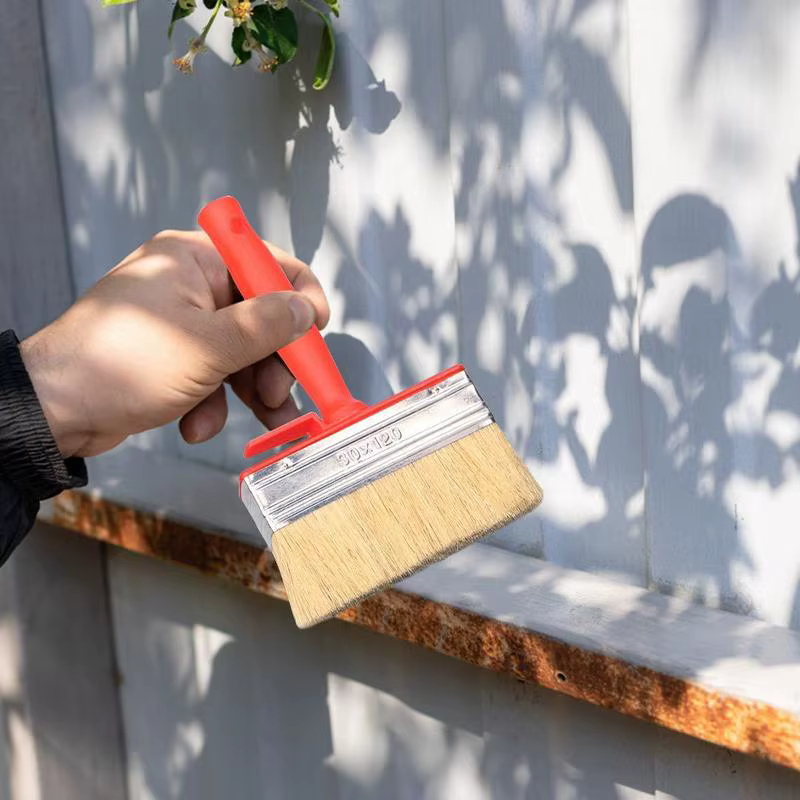 Pinceau à peinture à tête plate et lisse pour peindre les murs