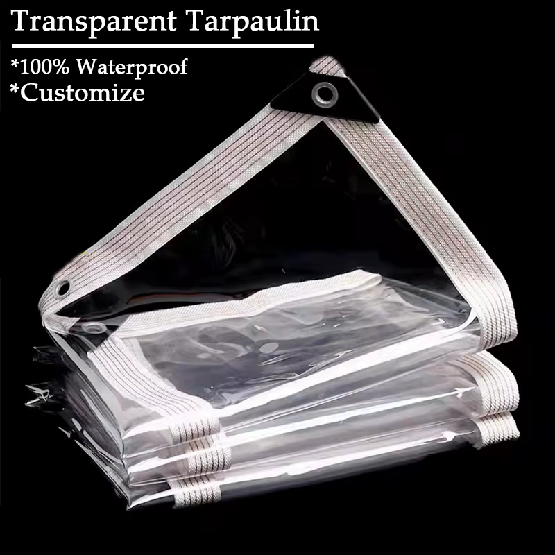 Bâche transparente imperméable en PVC personnalisée