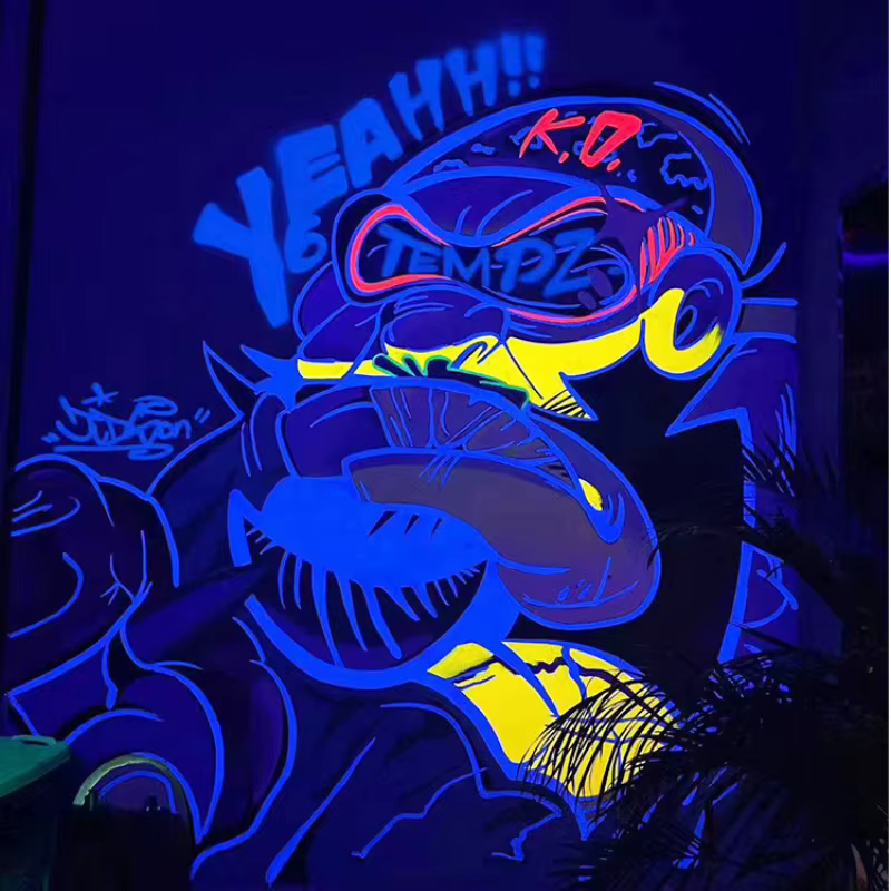 Peinture acrylique fluorescente haute luminosité