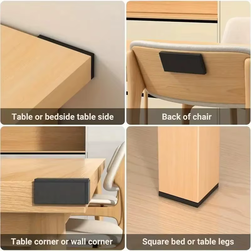 Lot de 20 protections murales adhésives double face en mousse EVA, idéales pour la protection contre les chocs des canapés, bancs et murs, et les coussinets anti-vibrations.