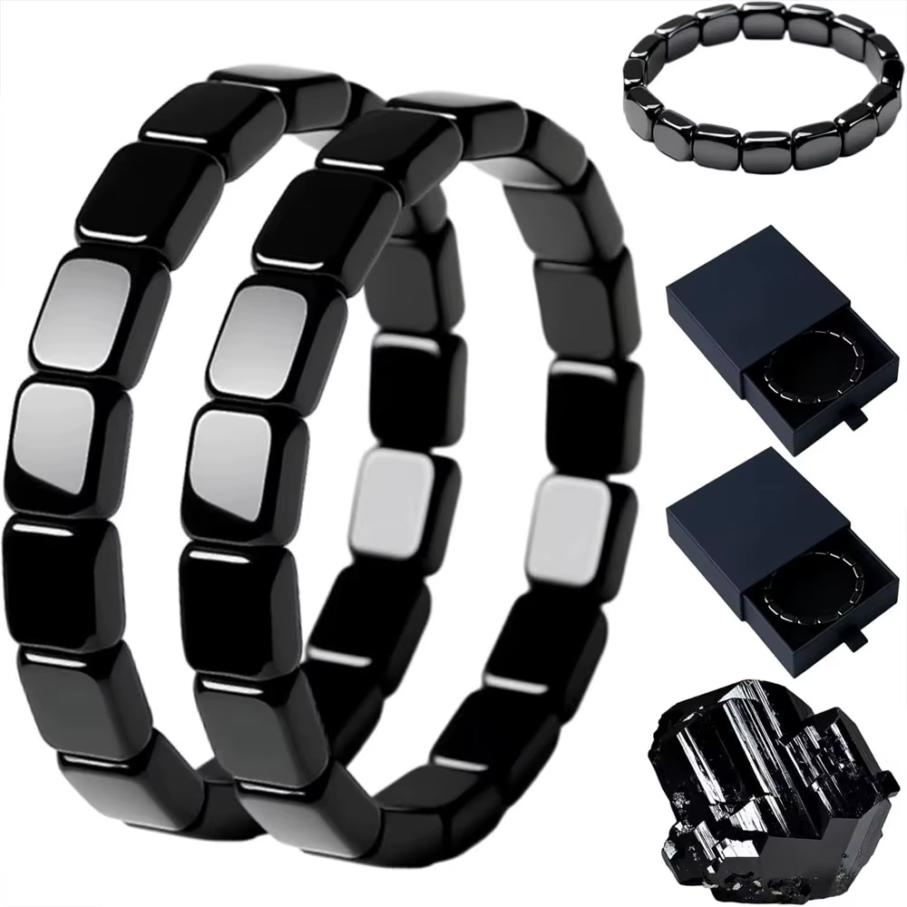 Nouveau Bracelet en Hématite 2026 pour Hommes – Soutient Naturellement le Sommeil, Restaure la Confiance, Améliore la Clarté Mentale et la Concentration