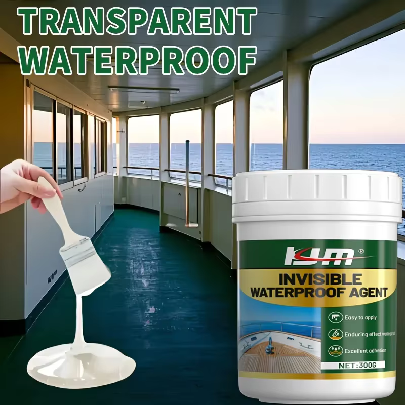300 g de revêtement imperméable transparent de qualité marine KJM - un agent