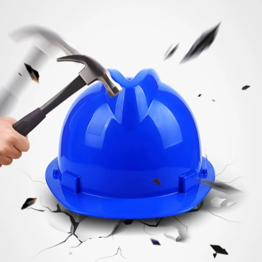 Casque de sécurité robuste Casque de protection anti-choc réglable pour chantier, avec visière solaire intégrée