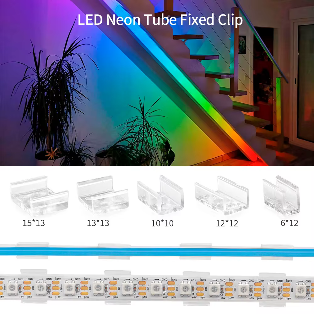 Clips de fixation de connecteur de bande LED