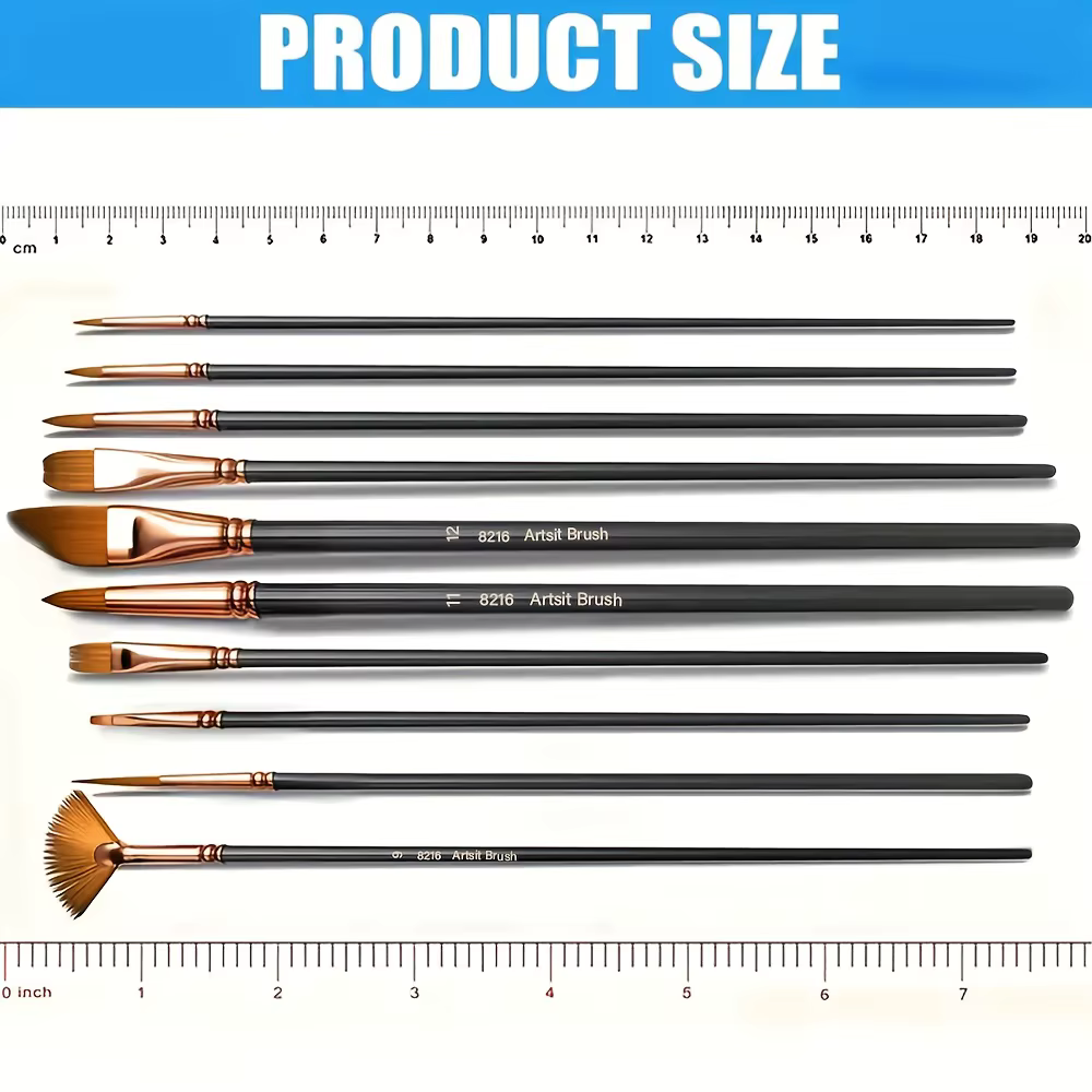Ensemble de pinceaux de peinture professionnels pour artistes