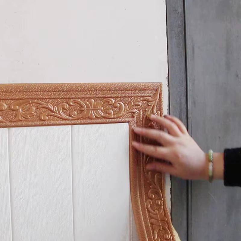 Bordure murale 3D autocollante imperméable de 10 m/rouleau pour plinthe