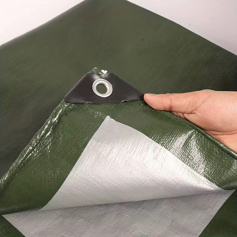 Bâche imperméable verte argentée TarLII