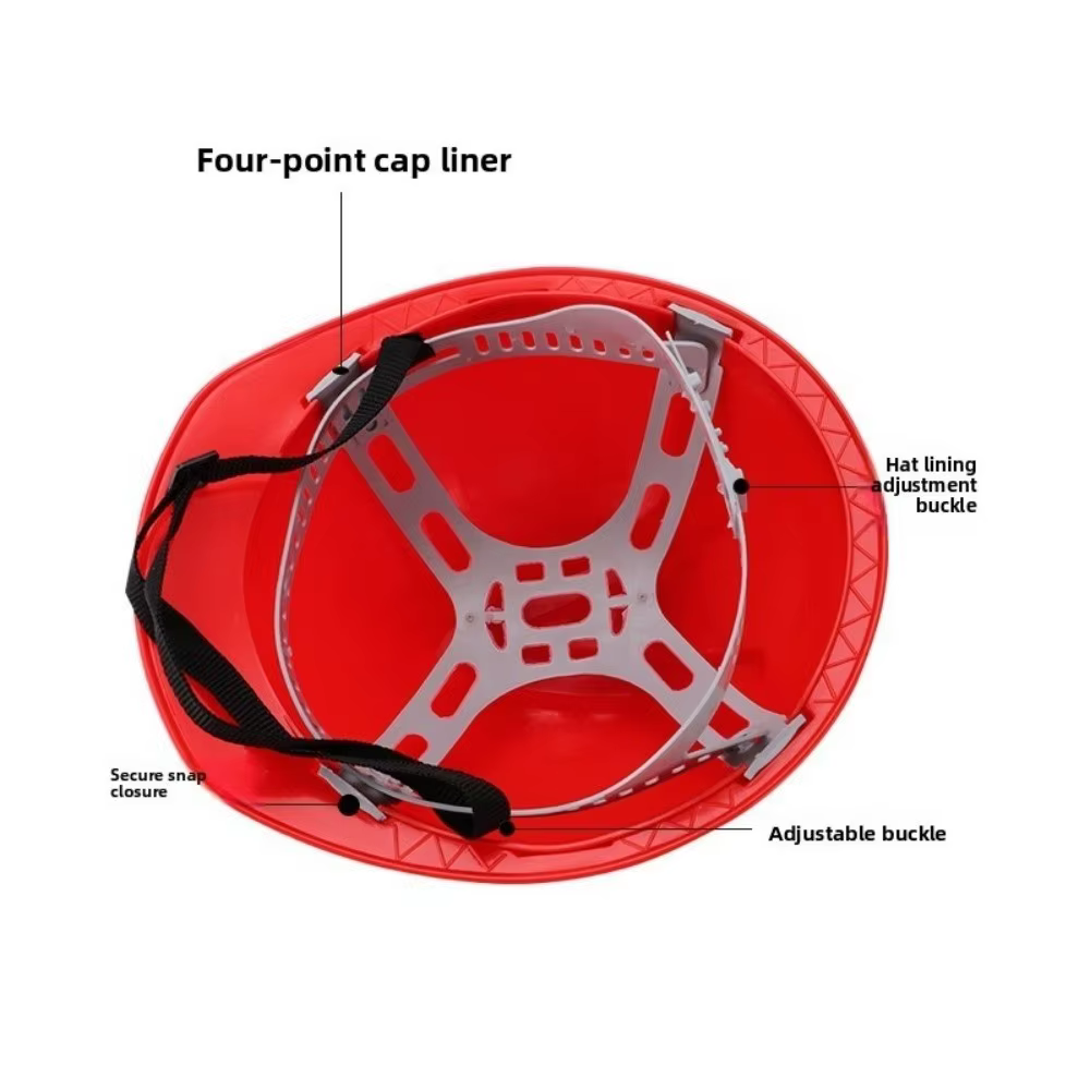 Casque de sécurité robuste Casque de protection anti-choc réglable pour chantier, avec visière solaire intégrée
