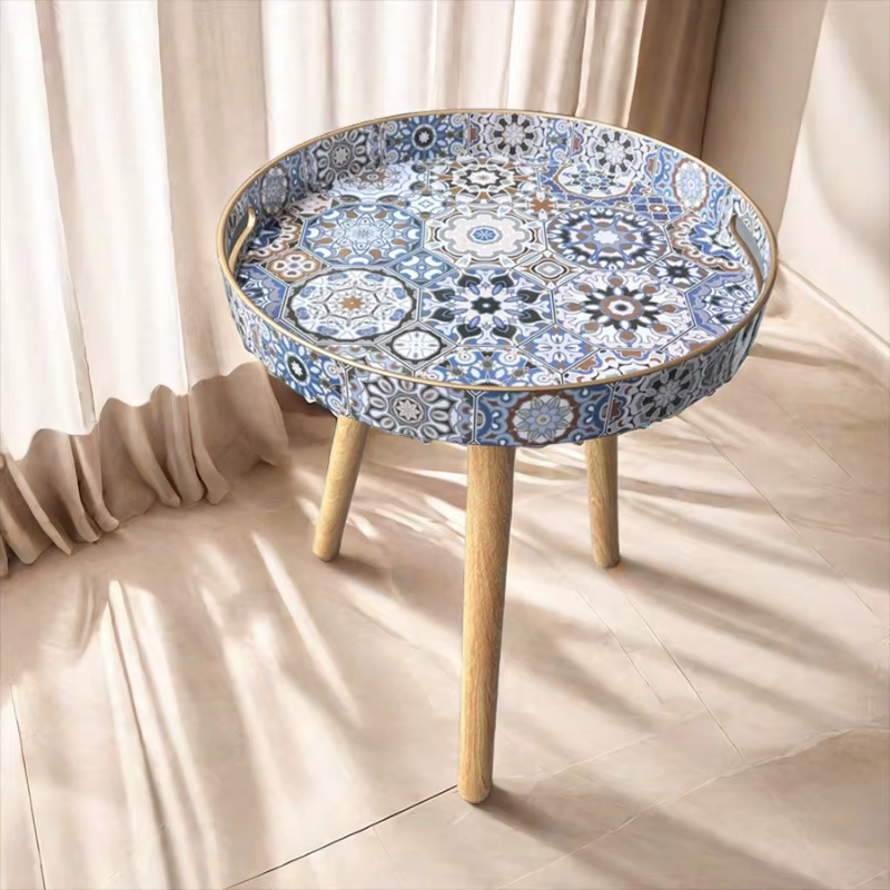 Table basse bohème thé table basse extérieure amovible tables rondes simples meubles multifonctionnels chevet Таблица عchter و