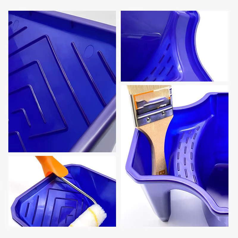 Tasse à peinture portative avec cadre à rouleau