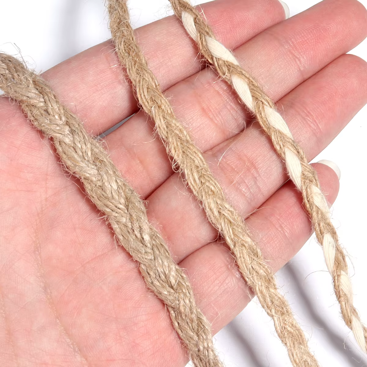 Ruban en tissu de toile de jute de lin