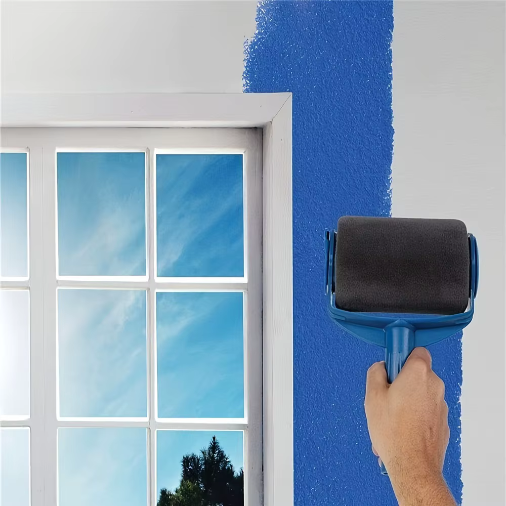 Rouleau de peinture multifonctionnel et poignée de brosse d'angle
