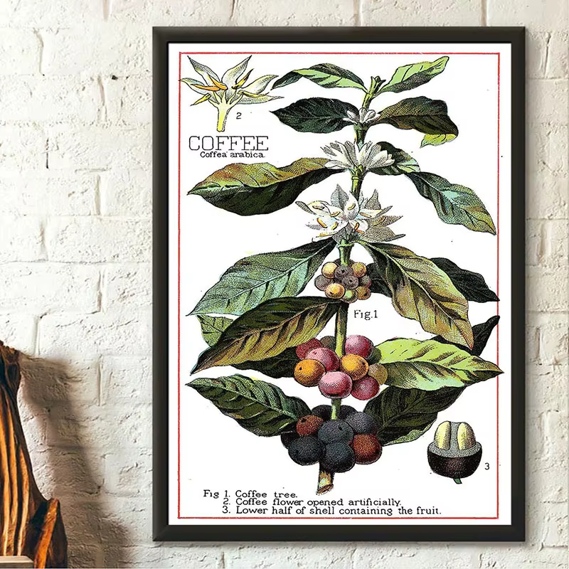 Toile murale à feuilles botaniques vertes, plantes d'intérieur naturelles, décoration de maison, feuillage apaisant et affiche d'intérieur de plantes