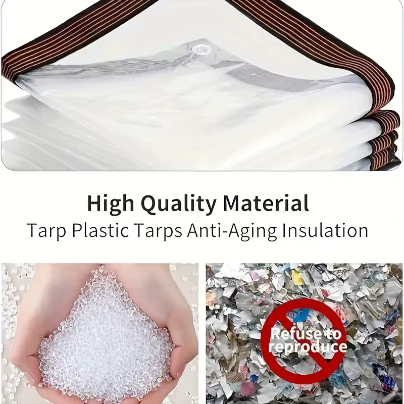 Bâche transparente et fermée en PVC
