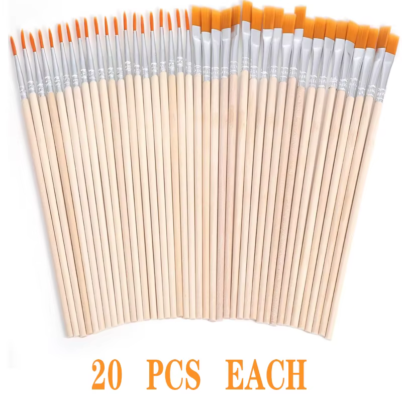 Lot de 40 pinceaux de peinture - 20