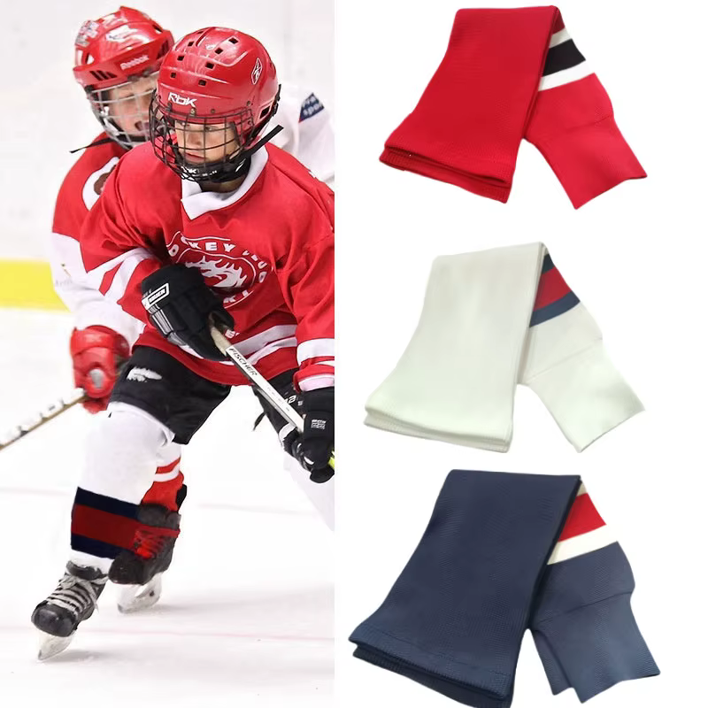 1 paire de chaussettes de hockey sur glace pour hommes et femmes, pour sports de plein air, entraînement professionnel, protection des jambes, chaussettes de protection pour les jambes, Ice HockeyKn